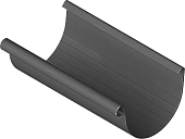 Желоб Альта-Профиль ПВХ 3000мм графит (фото)