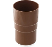 Соединитель водосточной трубы 110мм корич. (фото)