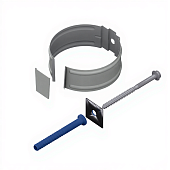 Держатель трубы D150 (ПЭ-01-9003-1.0) (саморез) (фото)