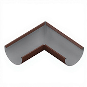 Угол желоба D185 ПЭ-01-8017 Коричневый шоколад-0.5 (фото)