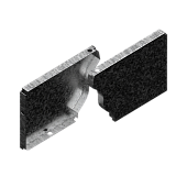 Заглушка желоба 120*86 правая (ОЦ-01-БЦ-ОН) (фото)