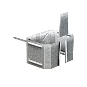 Держатель трубы 76*102 на кирпич (ОЦ-01-БЦ-ОН) (фото)