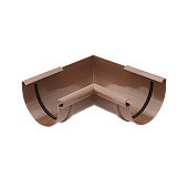 Угловой элемент внутр. (произвольный) 125мм корич. (фото)