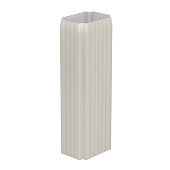 Труба водосточная Бюджет ПЭ-01,76х102х3000мм 9003 (фото)