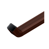 Труба водост с коленом76*102*3000 кор 8017 (фото)